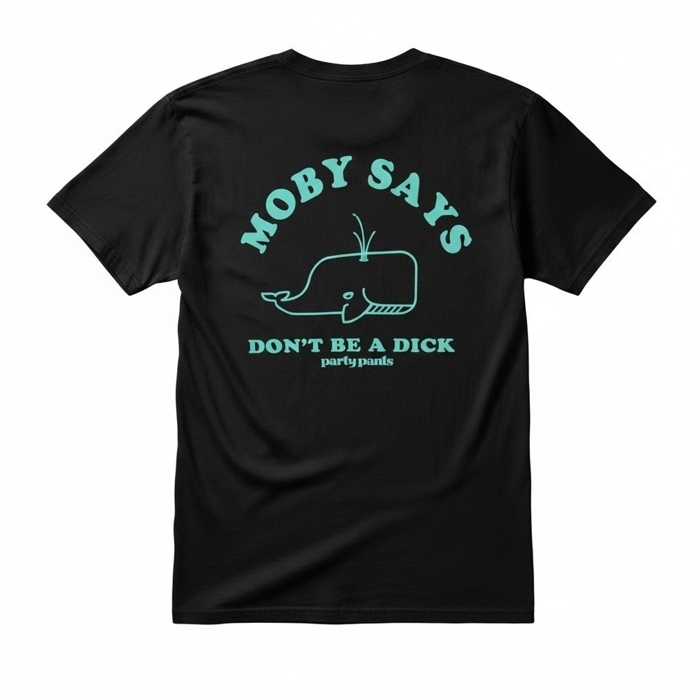 Moby Says" Don't Be A Dick"‎ T-Shirt Men's Size s Black Graphic Tee
